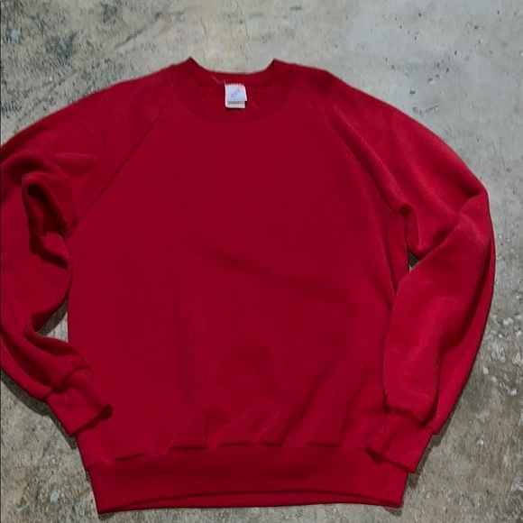 Vintage 80s Raglan Castaways Sport USA Made Crewneck Sweatshirt - Picture 1 of 6